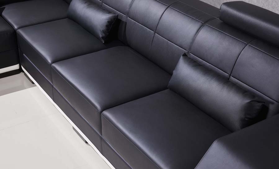 Emma - L- Leather Sofa Lounge Set